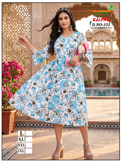 Kalpna Kanha Reyon Feeding Kurtis Supplier