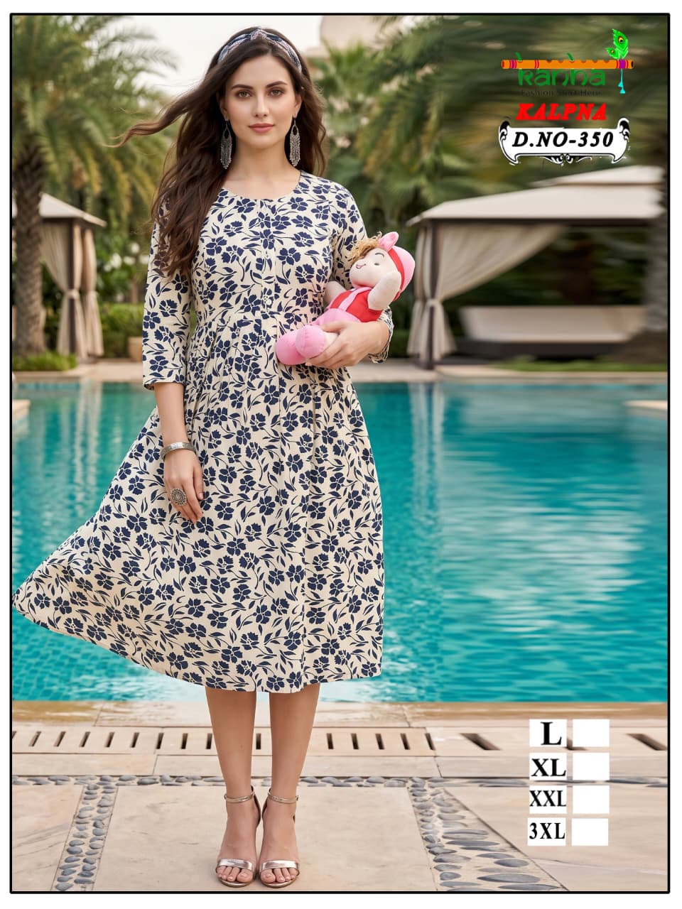 Kalpna Kanha Reyon Feeding Kurtis Supplier