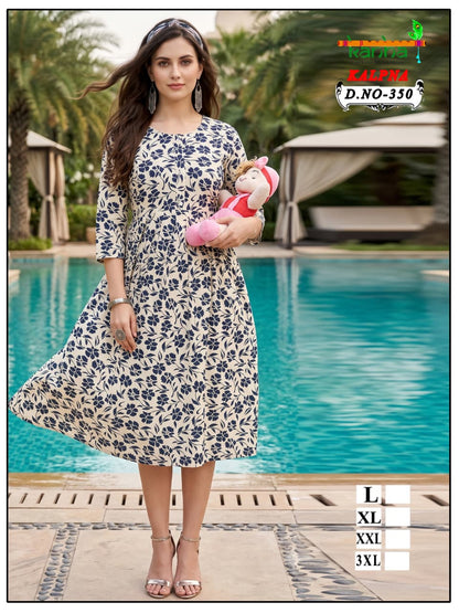 Kalpna Kanha Reyon Feeding Kurtis Supplier