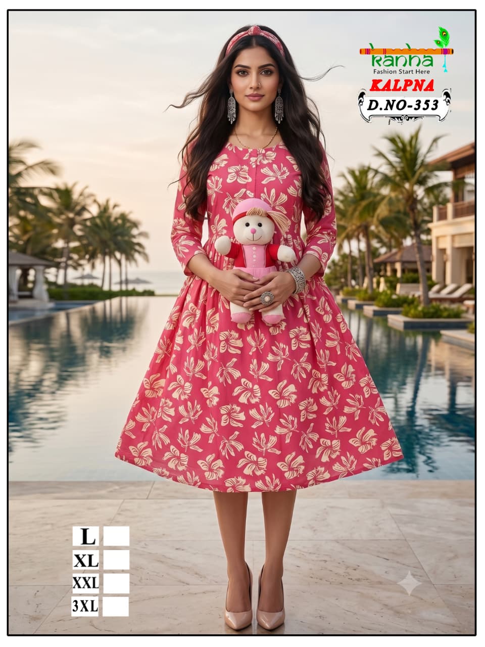 Kalpna Kanha Reyon Feeding Kurtis Supplier