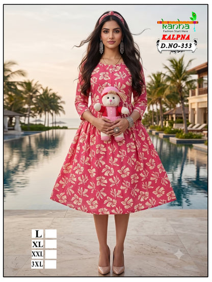 Kalpna Kanha Reyon Feeding Kurtis Supplier