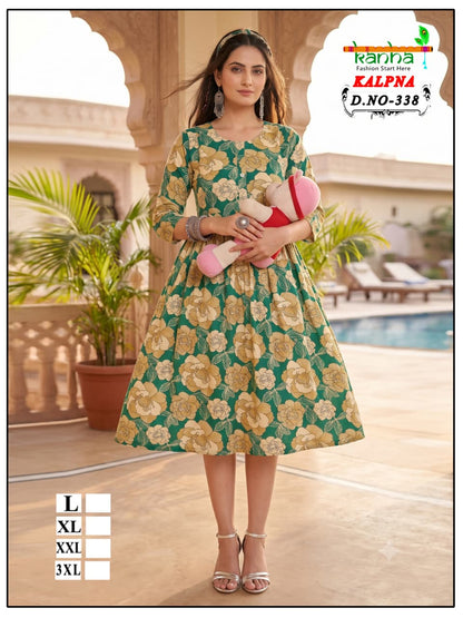 Kalpna Kanha Reyon Feeding Kurtis Supplier