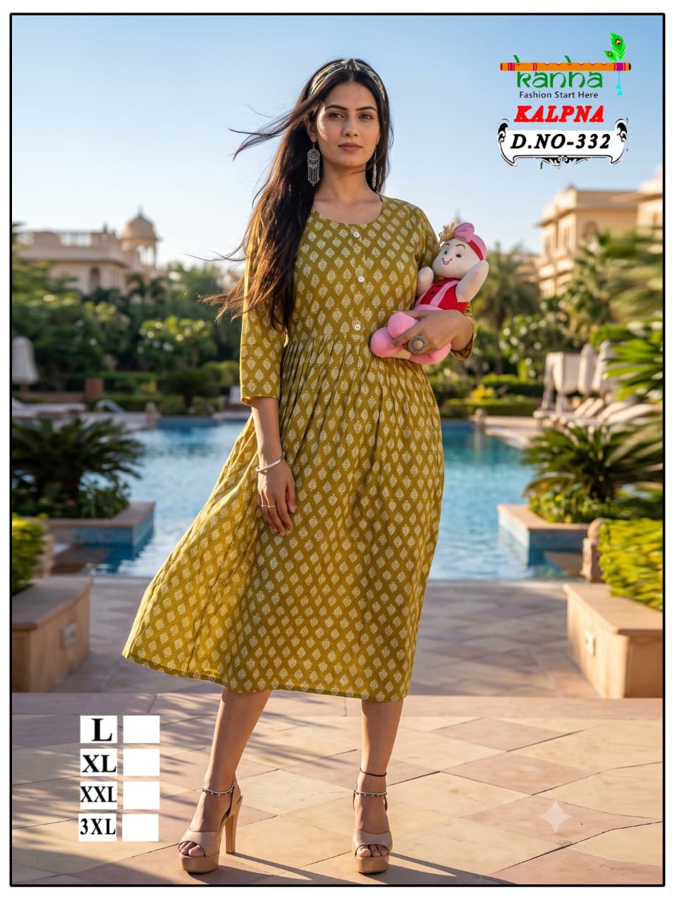 Kalpna Kanha Reyon Feeding Kurtis Supplier