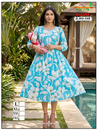 Kalpna Kanha Reyon Feeding Kurtis Supplier