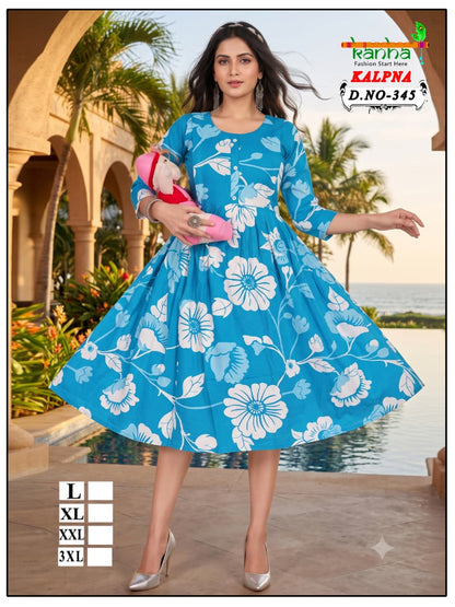 Kalpna Kanha Reyon Feeding Kurtis Supplier