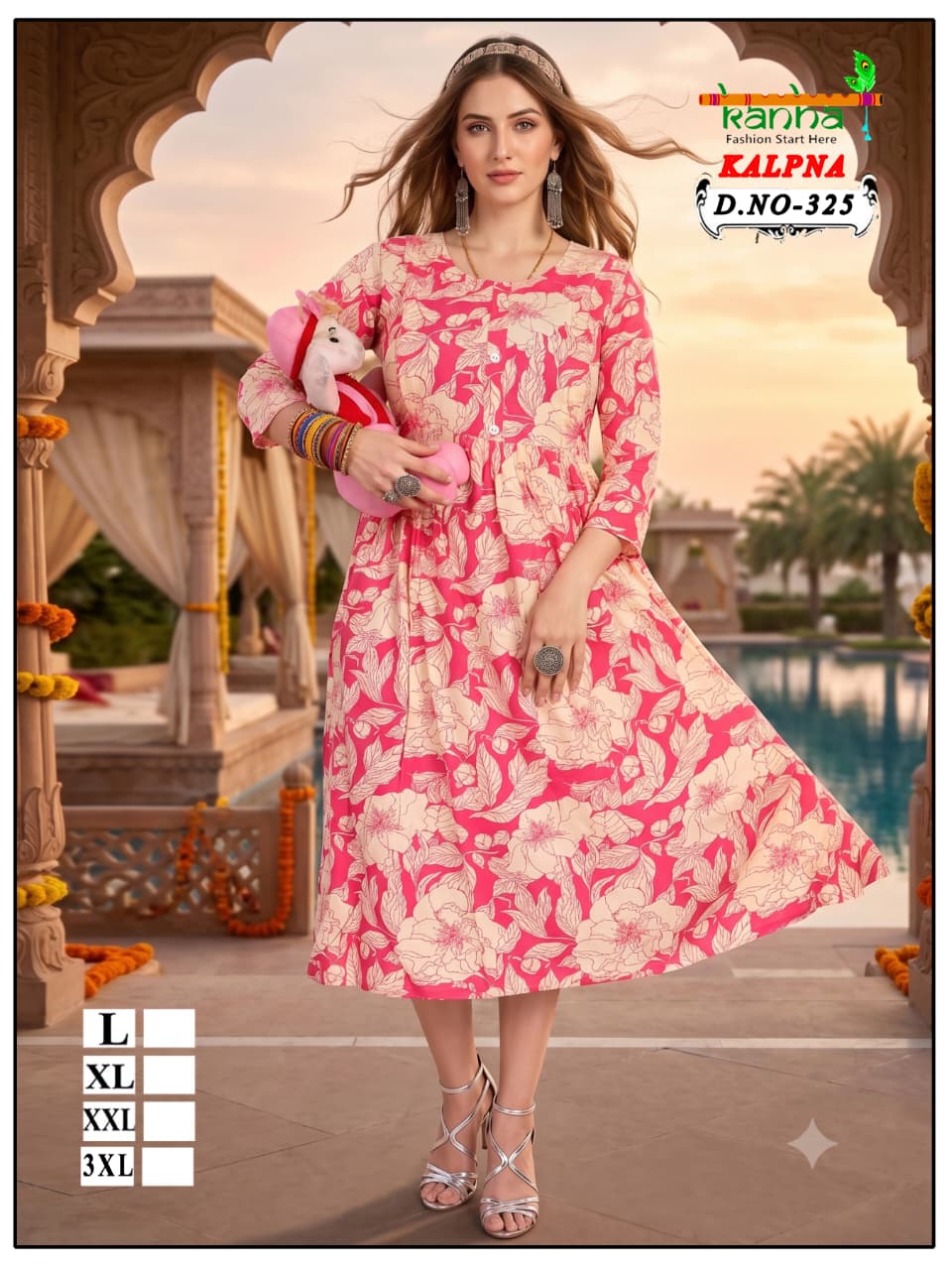 Kalpna Kanha Reyon Feeding Kurtis Supplier