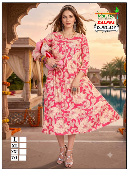 Kalpna Kanha Reyon Feeding Kurtis Supplier