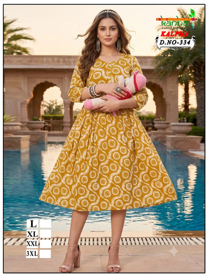 Kalpna Kanha Reyon Feeding Kurtis Supplier
