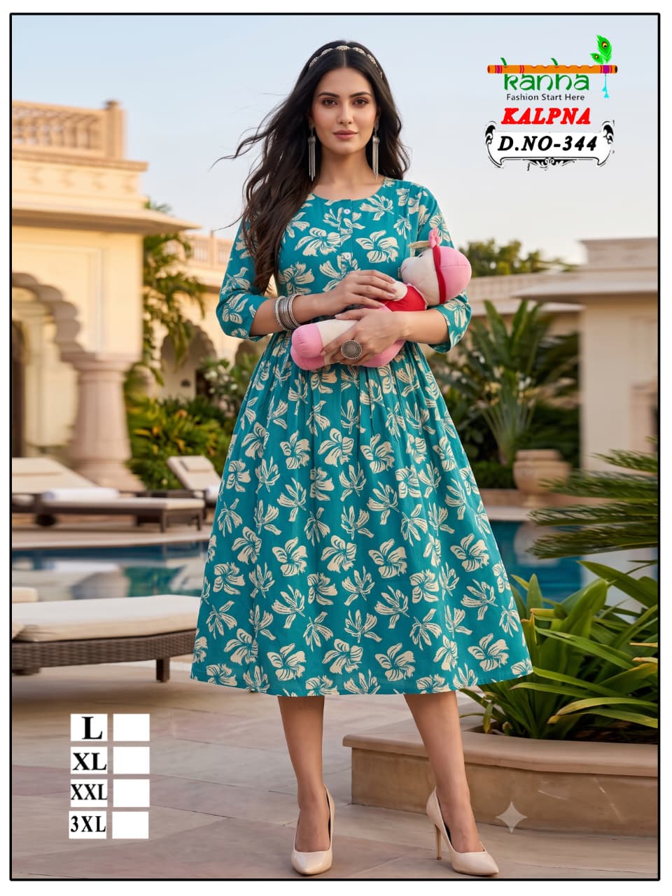 Kalpna Kanha Reyon Feeding Kurtis Supplier