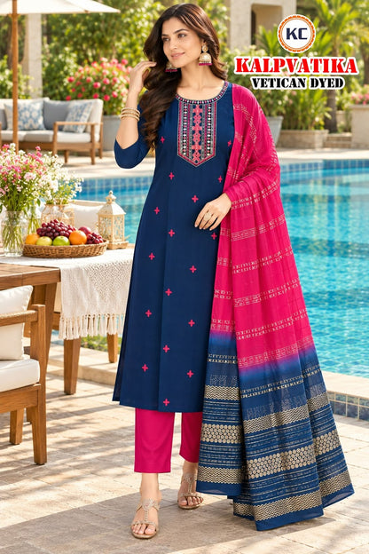 Kalpvatika Vol 8 Kc Vatican Readymade Pant Style Suits Wholesaler Gujarat