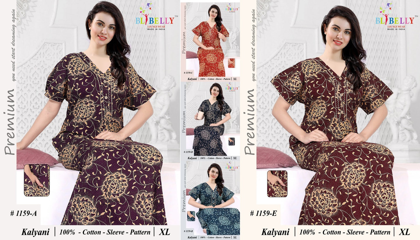 Kalyani Belly Cotton Night Gowns Manufacturer