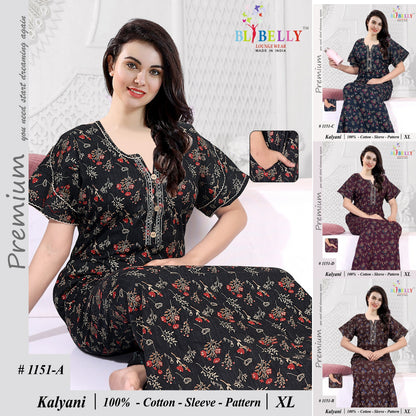 Kalyani Belly Cotton Night Gowns Manufacturer