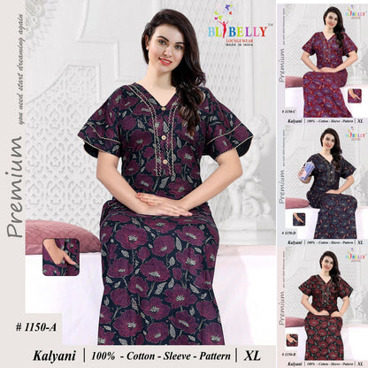 Kalyani Belly Cotton Night Gowns Manufacturer