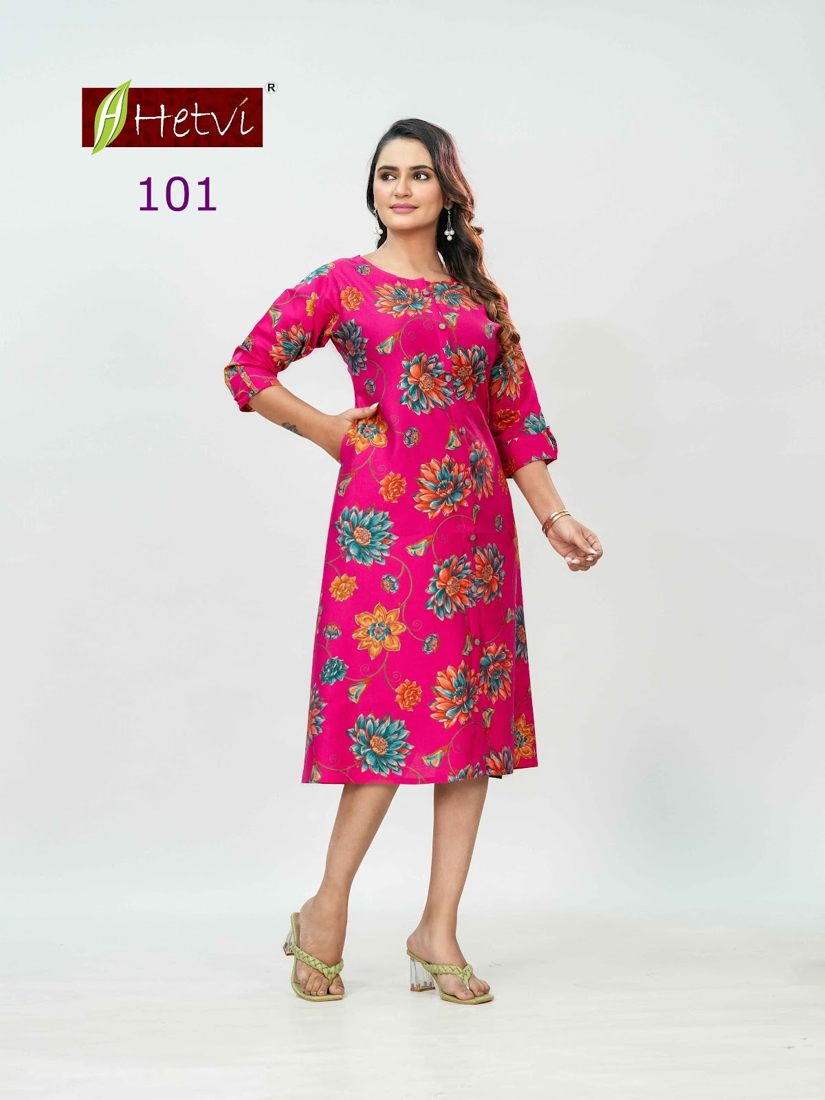 Kalyani Hetvi Knee Length Kurtis Supplier Gujarat