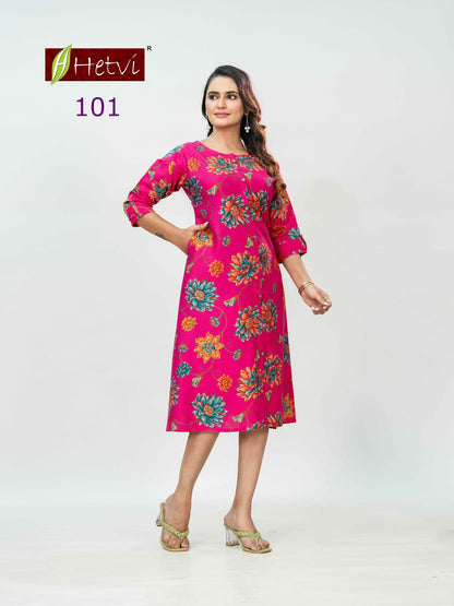 Kalyani Hetvi Knee Length Kurtis Supplier Gujarat