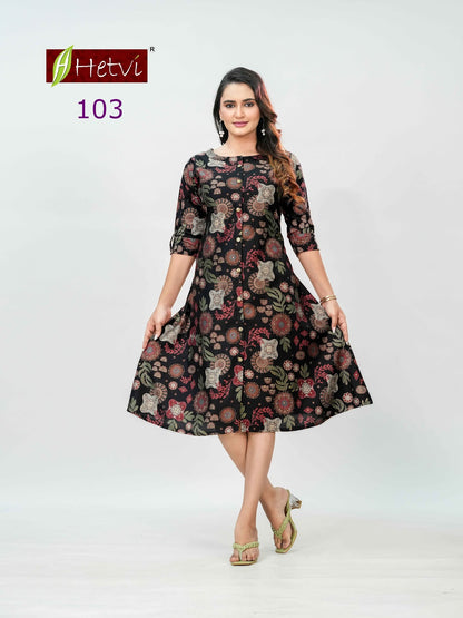 Kalyani Hetvi Knee Length Kurtis Supplier Gujarat