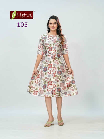 Kalyani Hetvi Knee Length Kurtis Supplier Gujarat
