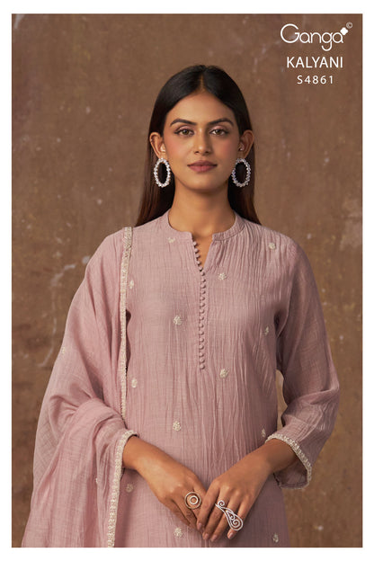 Kalyani S4861 Ganga Banarasi Pant Style Suits Supplier India