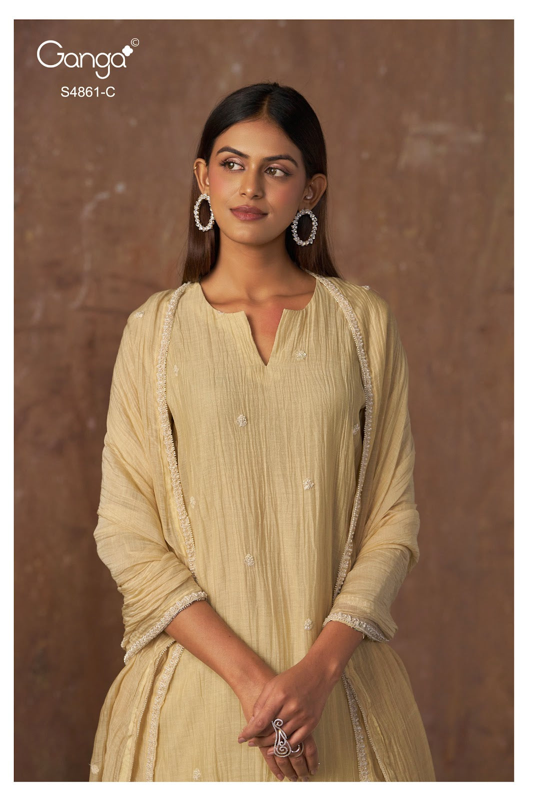 Kalyani S4861 Ganga Banarasi Pant Style Suits Supplier India