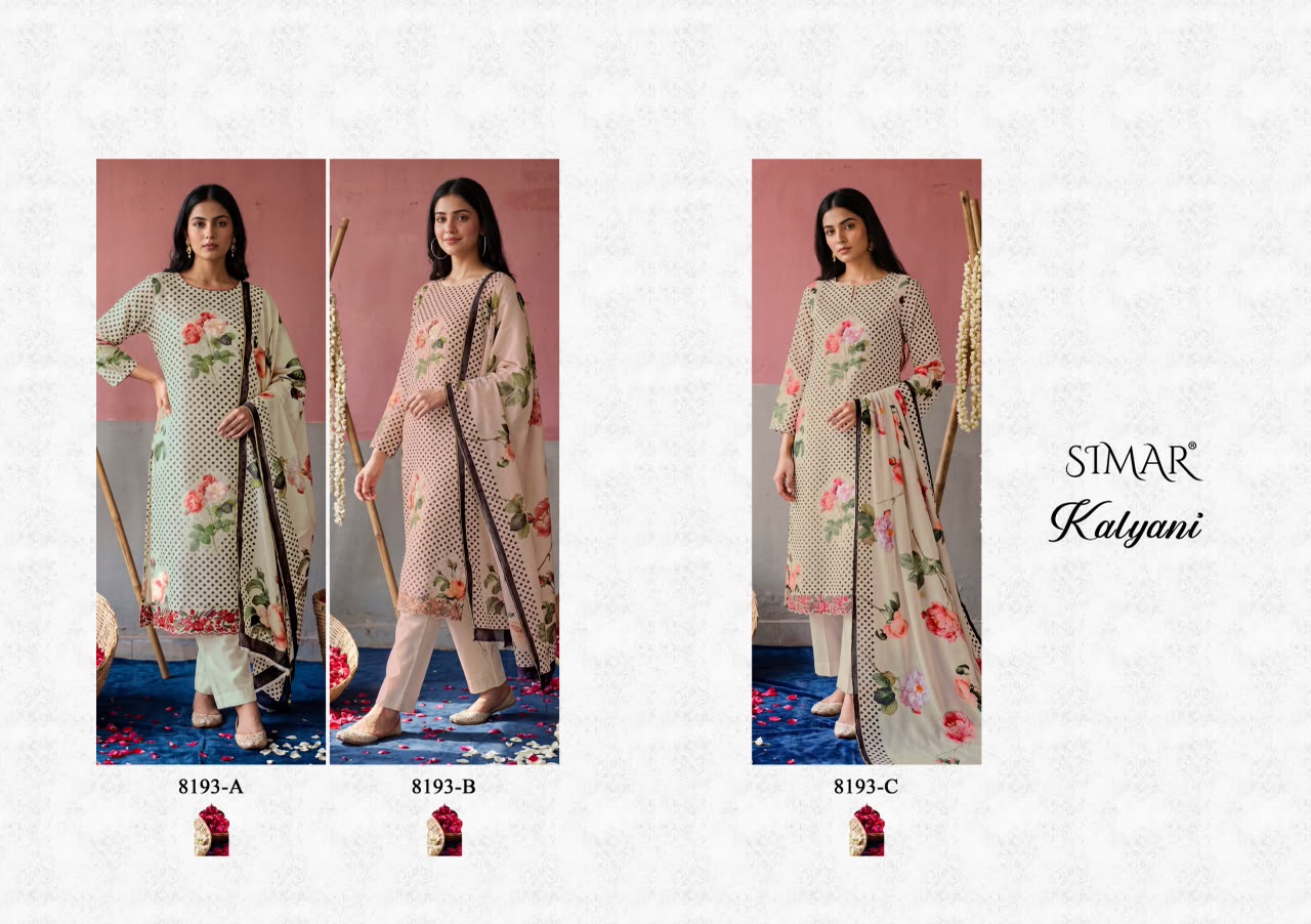 Kalyani Simar Mal Pant Style Suits Wholesaler Ahmedabad