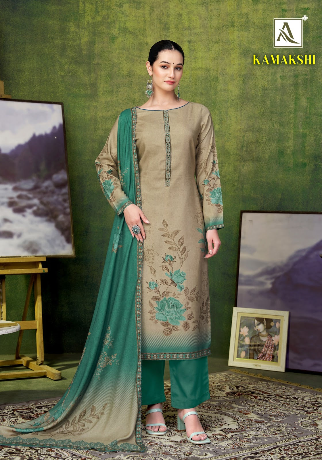 Kamakshi Alok Viscose Pashmina Suits Wholesaler Gujarat