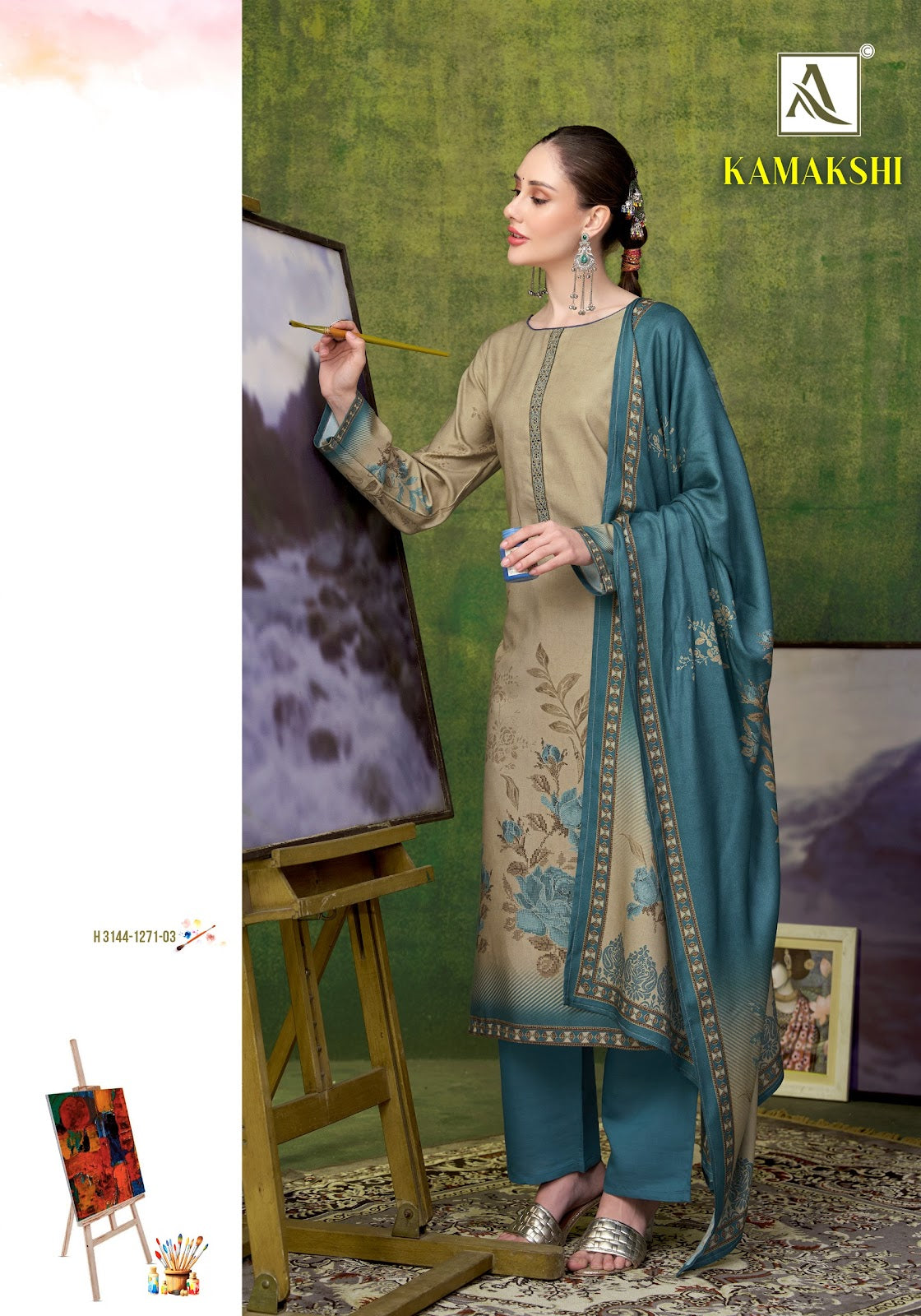 Kamakshi Alok Viscose Pashmina Suits Wholesaler Gujarat