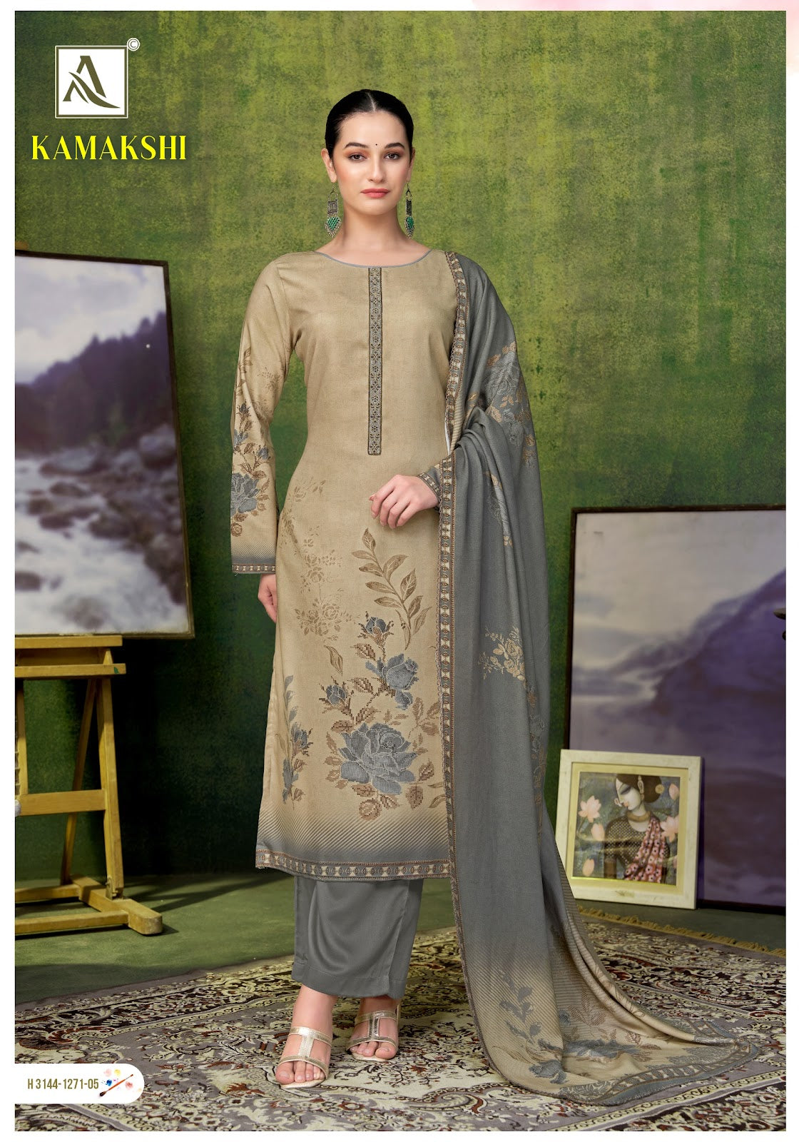 Kamakshi Alok Viscose Pashmina Suits Wholesaler Gujarat