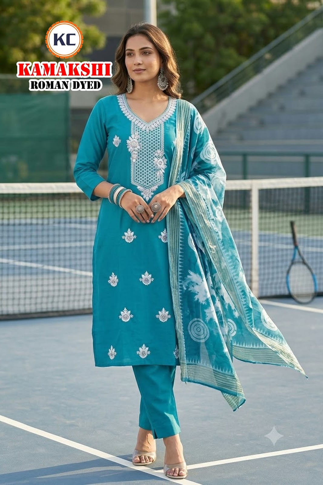 Kamakshi Vol 1 Kc Roman Silk Readymade Pant Style Suits Manufacturer