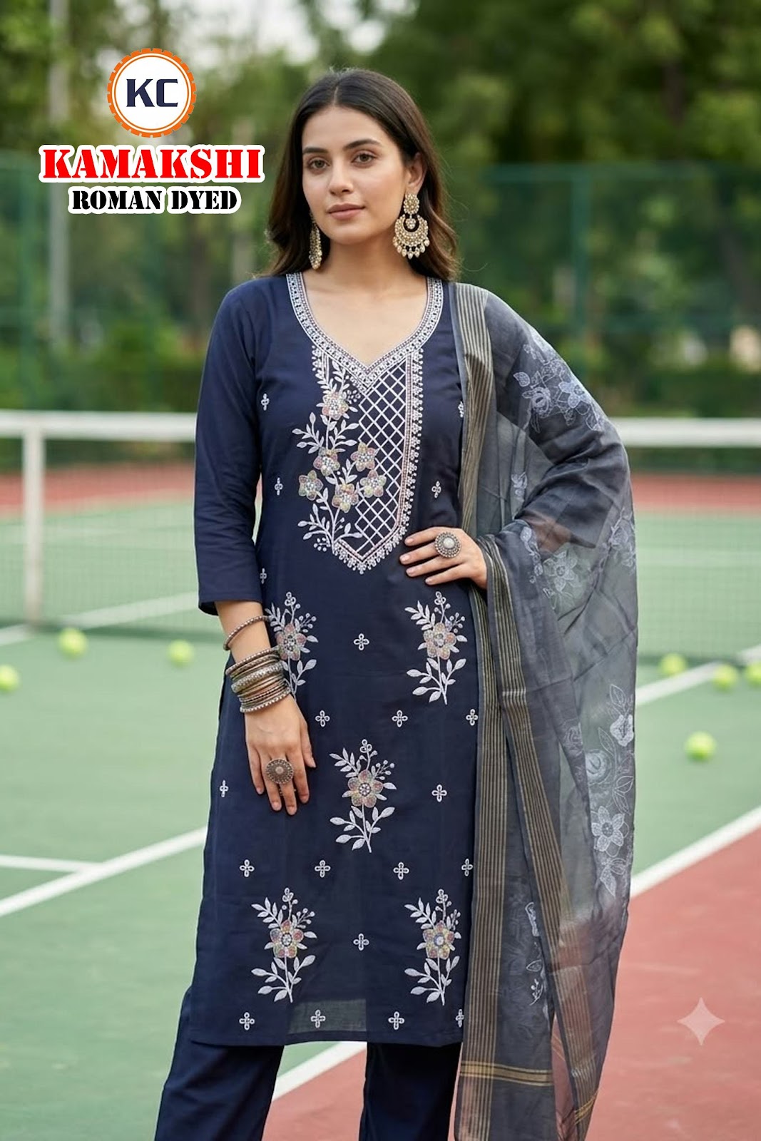 Kamakshi Vol 1 Kc Roman Silk Readymade Pant Style Suits Manufacturer
