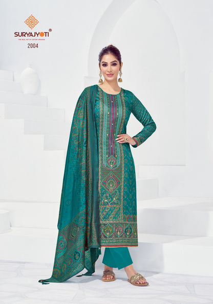 Kamakshi Vol 2 Suryajyoti Jam Satin Pant Style Suits Supplier Gujarat