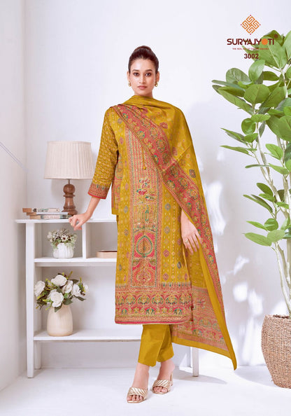 Kamakshi Vol 3 Suryajyoti Jam Satin Pant Style Suits Supplier Gujarat