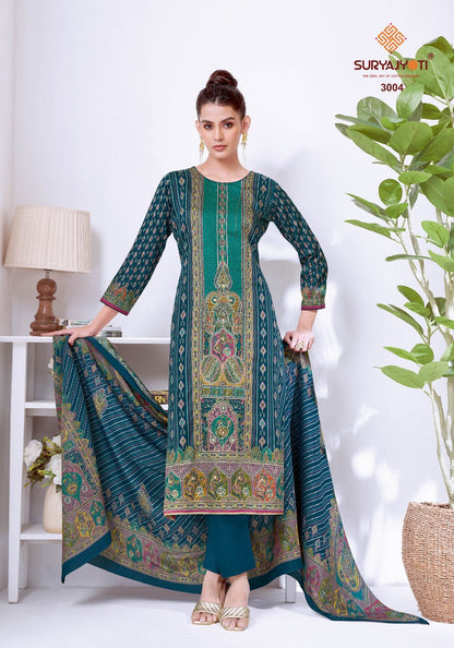 Kamakshi Vol 3 Suryajyoti Jam Satin Pant Style Suits Supplier Gujarat