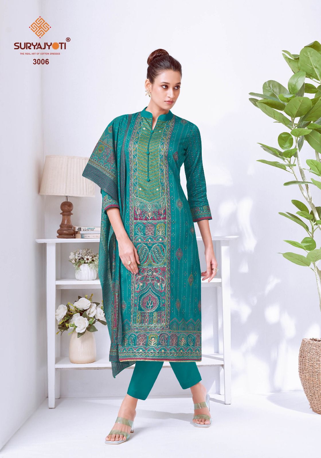 Kamakshi Vol 3 Suryajyoti Jam Satin Pant Style Suits Supplier Gujarat