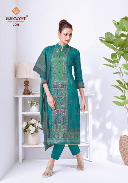 Kamakshi Vol 3 Suryajyoti Jam Satin Pant Style Suits Supplier Gujarat