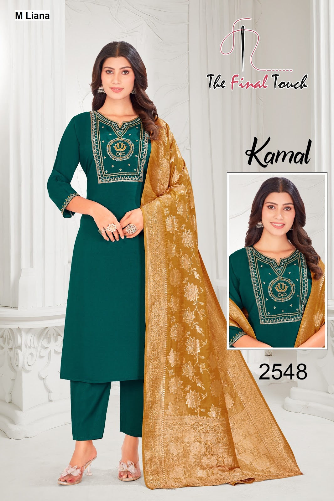 Kamal M Liana Roman Readymade Pant Style Suits Exporter India