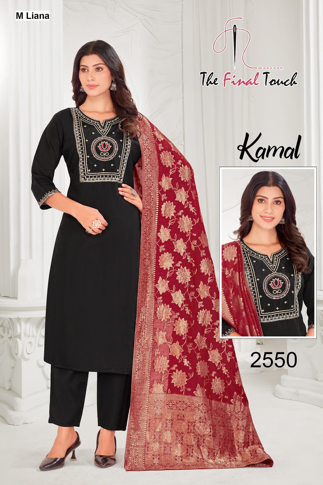 Kamal M Liana Roman Readymade Pant Style Suits Exporter India