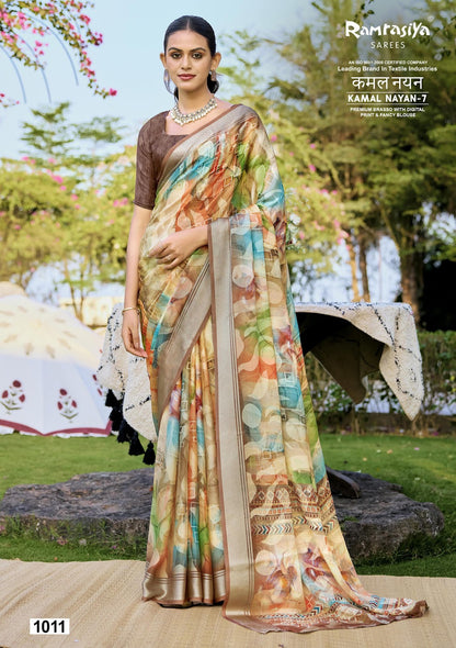 Kamal Nayan 7 Ramrasiya Brasso Sarees Manufacturer