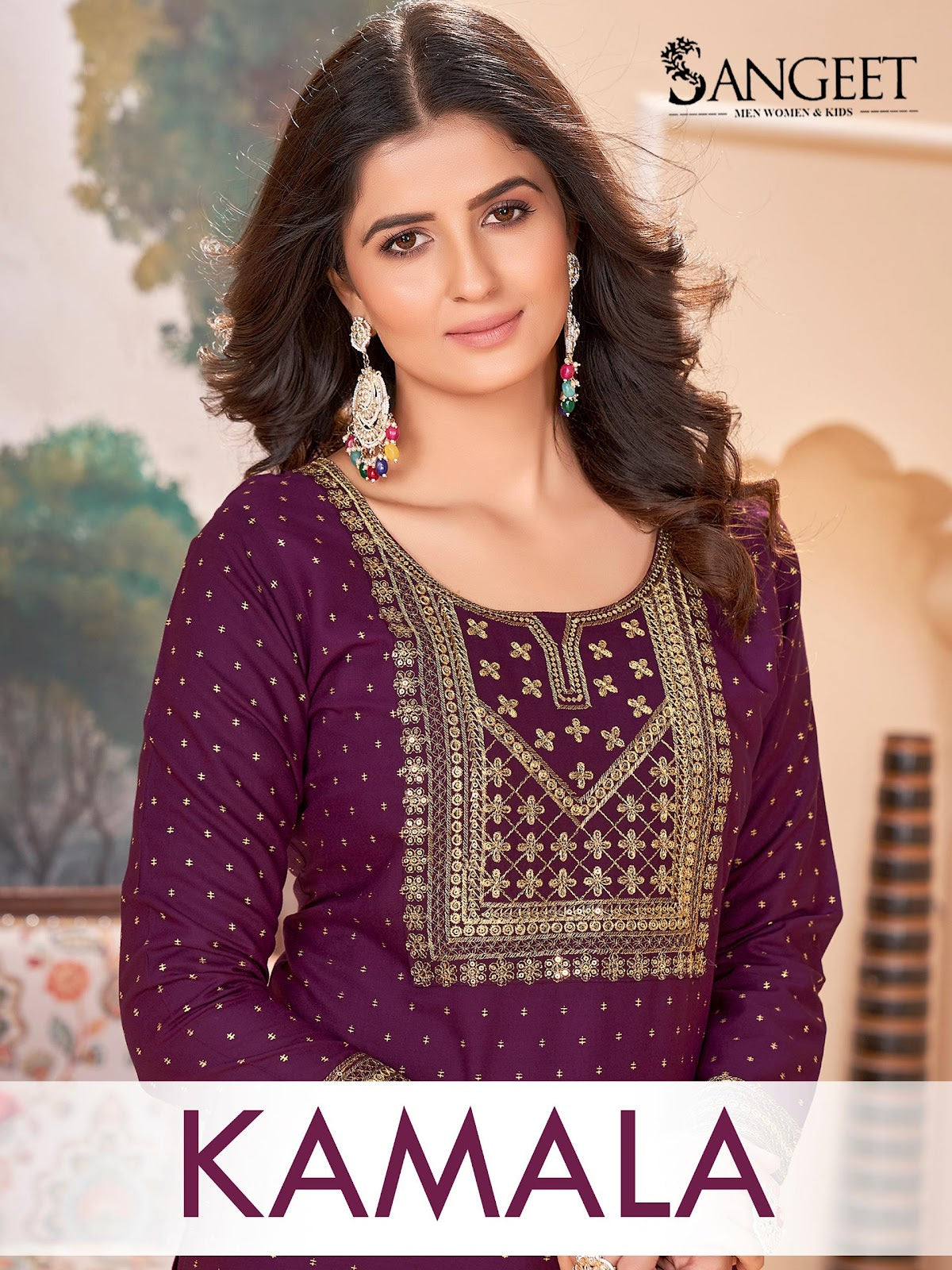 Kamala Sangeet Rayon Knee Length Kurtis Wholesaler Gujarat