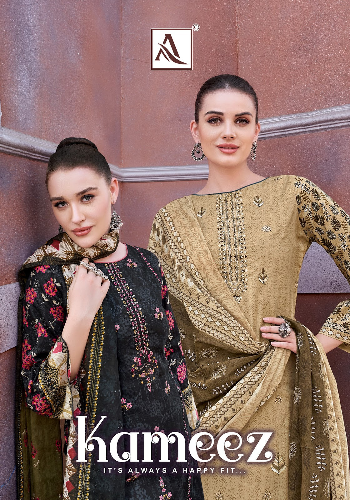 Kameez Alok Cambric Cotton Karachi Salwar Suits Wholesale Rate