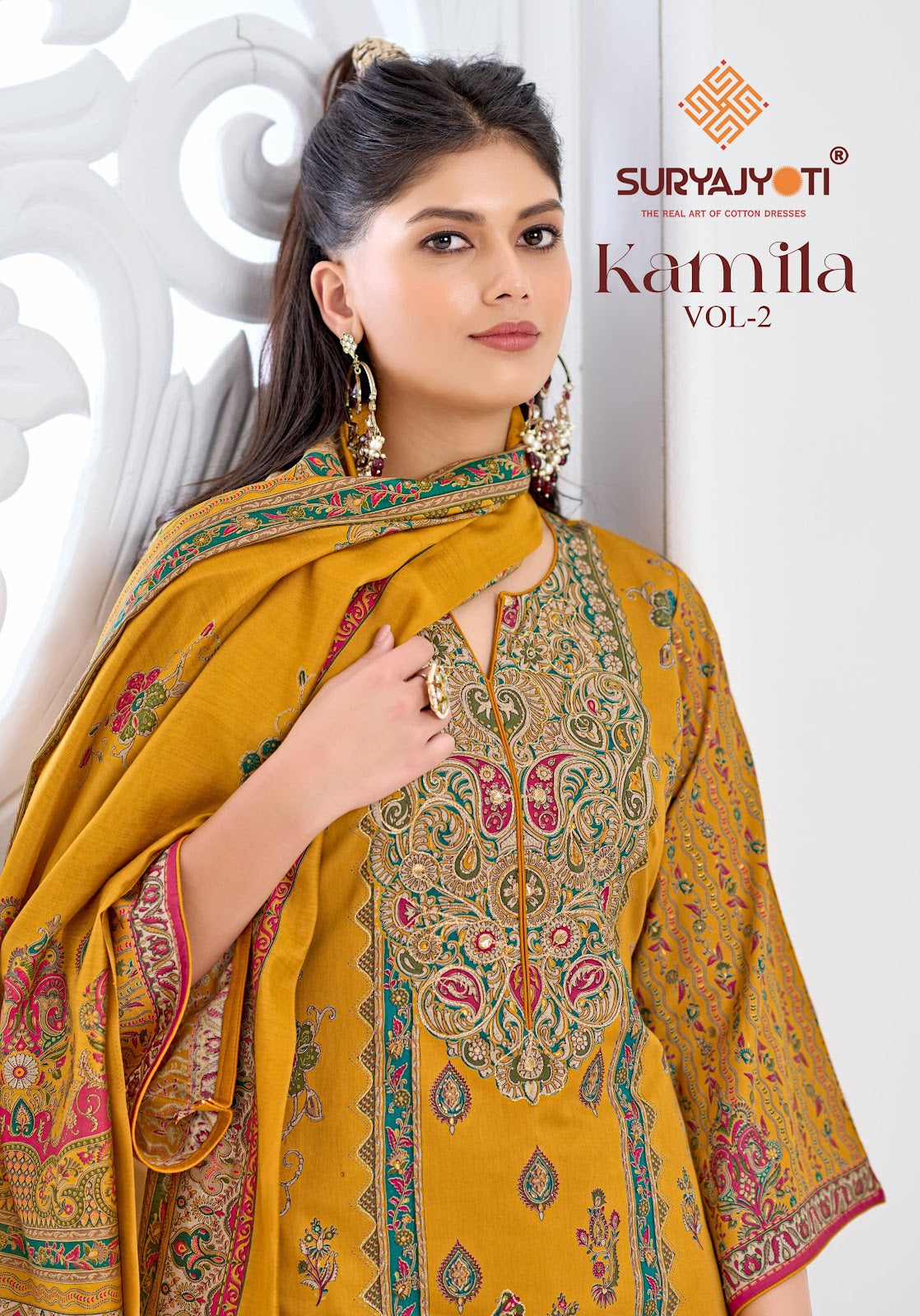 Kamila Vol 2 Suryajyoti Jam Satin Pant Style Suits Wholesale Price