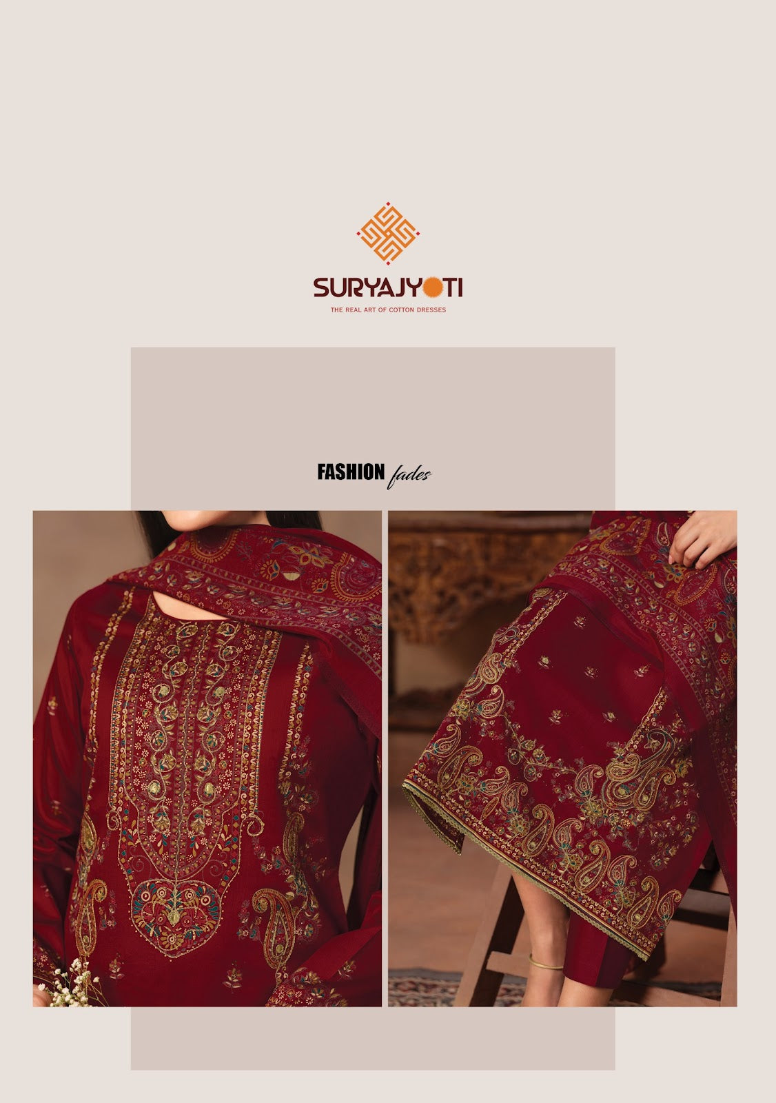 Kamila Vol 3 Suryajyoti Jaam Satin Pant Style Suits Wholesaler Ahmedabad