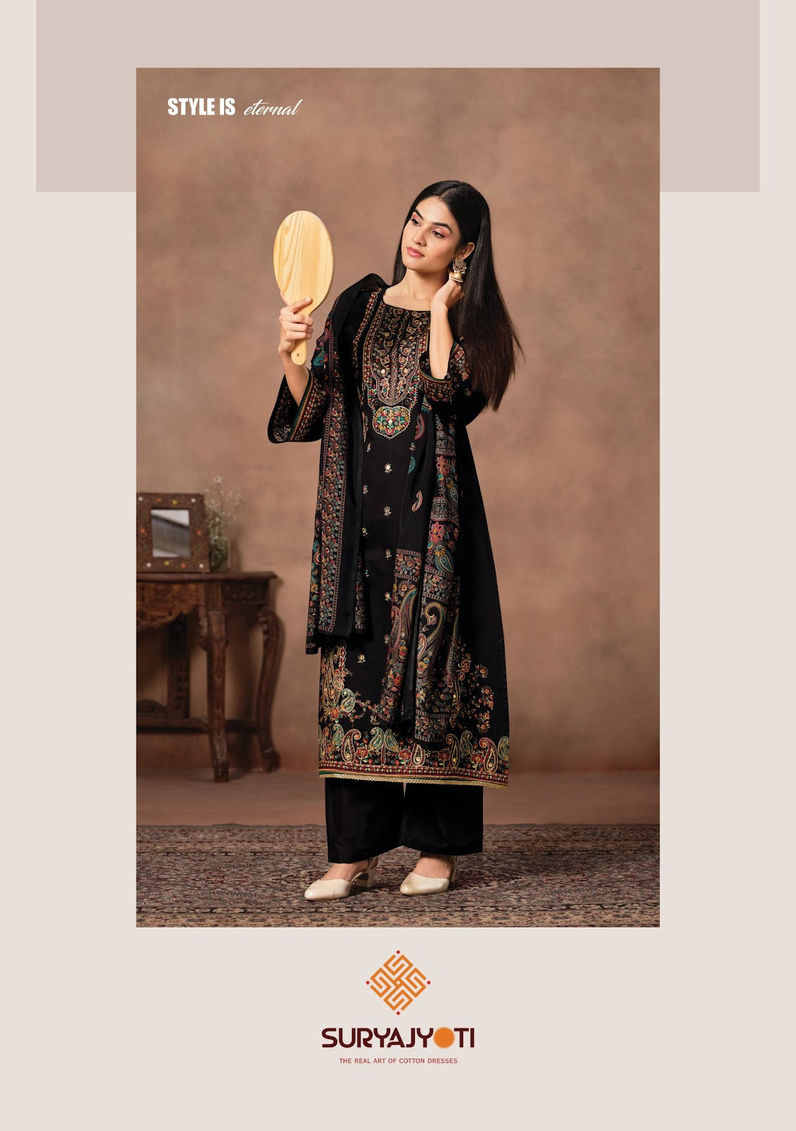 Kamila Vol 3 Suryajyoti Jaam Satin Pant Style Suits Wholesaler Ahmedabad