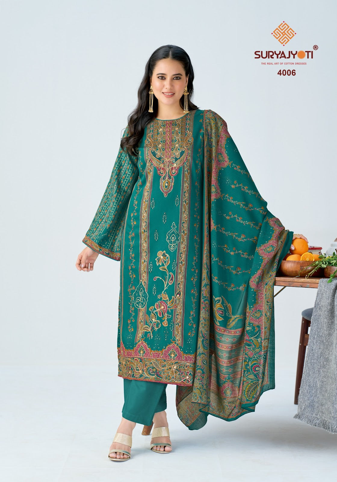 Kamila Vol 4 Suryajyoti Jaam Satin Pant Style Suits Wholesale