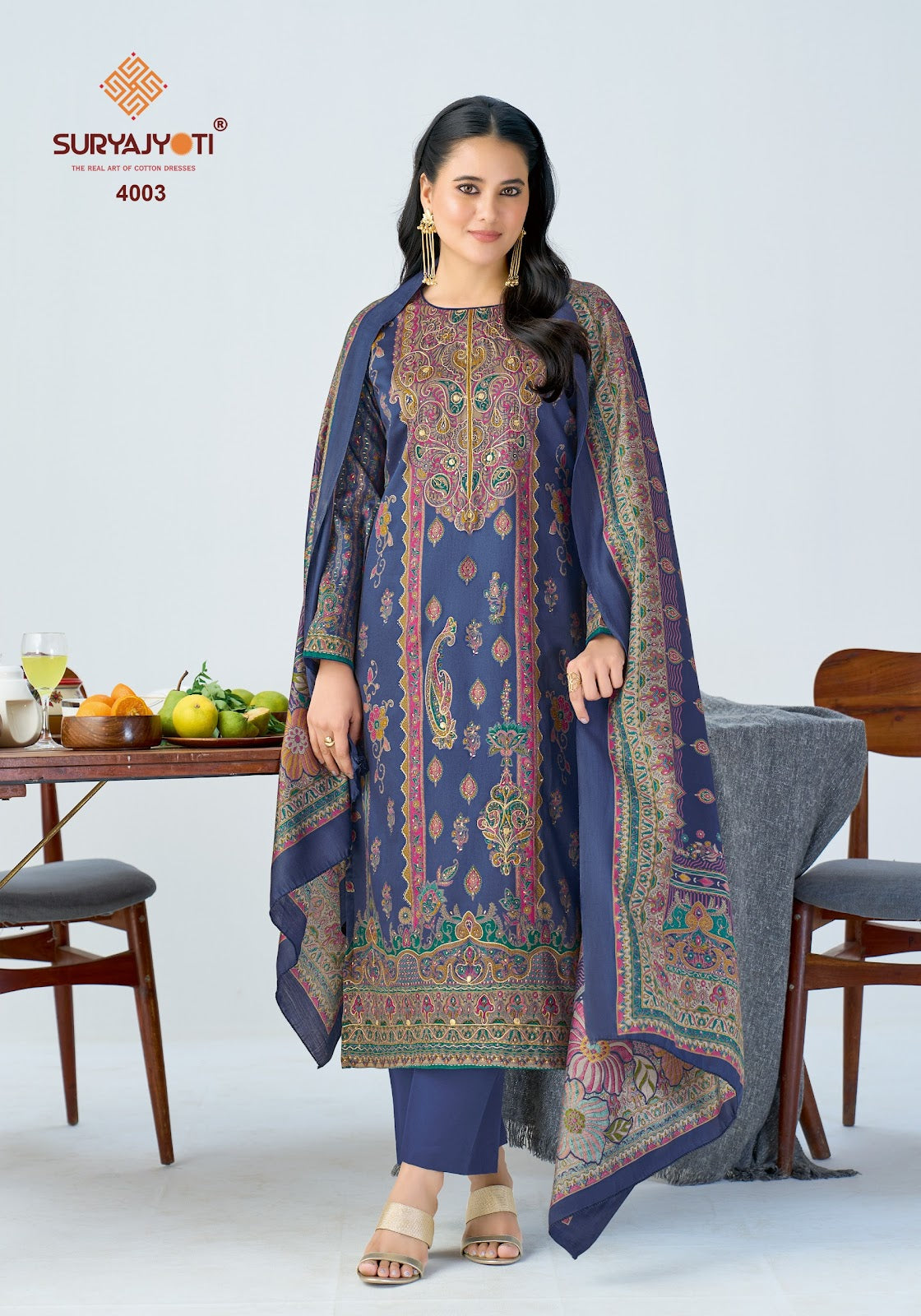 Kamila Vol 4 Suryajyoti Jaam Satin Pant Style Suits Wholesale