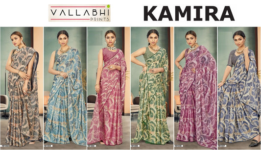 Kamira Vallabhi Prints Brasso Sarees Manufacturer Gujarat
