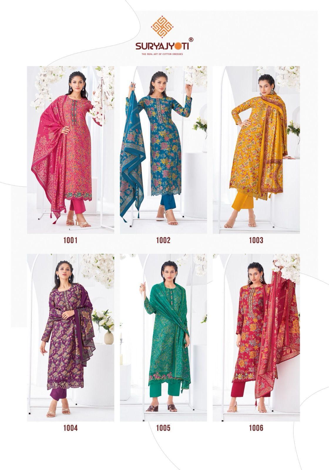Kamla Vol 1 Suryajyoti Modal Pant Style Suits Exporter Ahmedabad