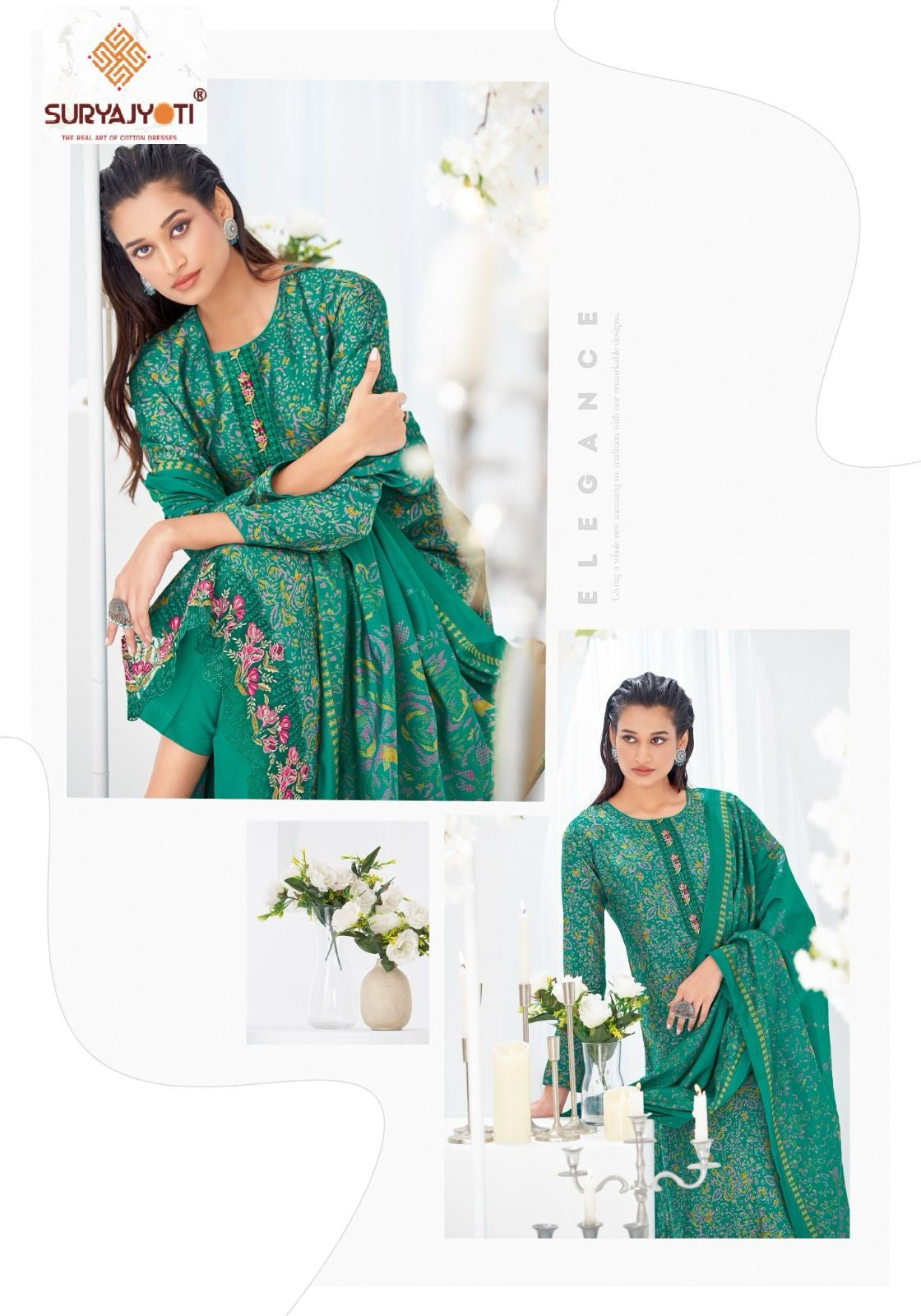 Kamla Vol 1 Suryajyoti Modal Pant Style Suits Exporter Ahmedabad