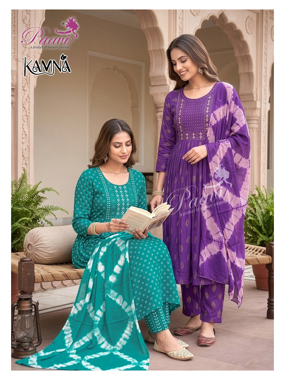 Kamna Paavi Reyon Readymade Anarkali Suits Supplier Gujarat