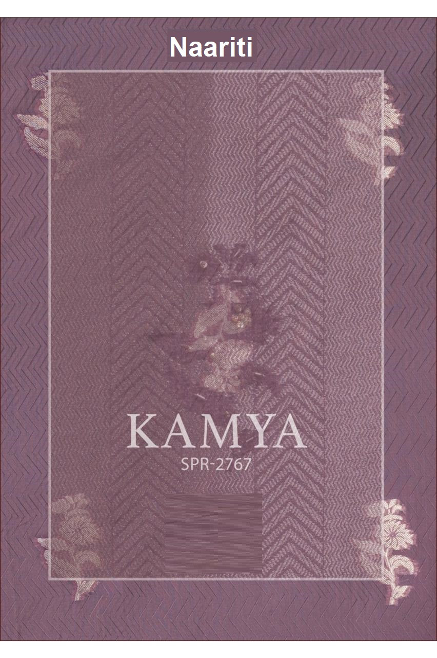 Kamya 2767 Naariti Silk Jacquard Pant Style Suits Exporter India