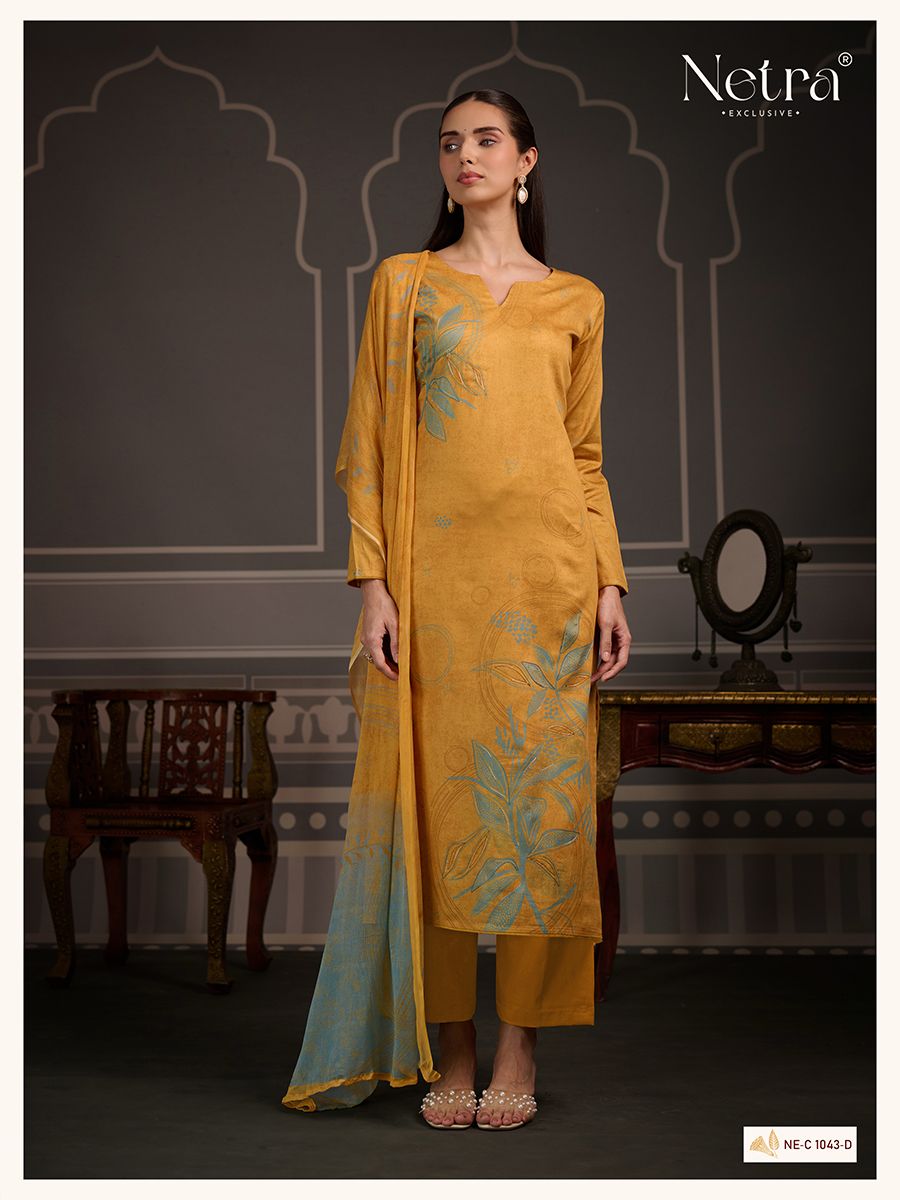Kamya Netra Premium Cotton Pant Style Suits Exporter